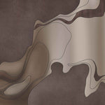 Molten Earth (Bronze) Abstract wallpaper for living room & bedroom interiors | MWA-LWZ-363