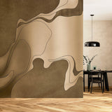 Molten Earth (Gold) Abstract wallpaper design view 2 | MWA-LWZ-362