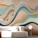 Earth’s Rhythm (Sand) Abstract wallpaper design view 2 | MWA-LWZ-361