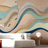 Earth’s Rhythm (Sand) Abstract wallpaper design view 2 | MWA-LWZ-361
