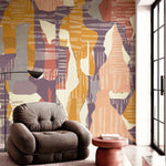 Urban Fragments (Ochre) Urban wallpaper design view 2 | MWA-LWZ-360