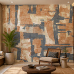 Earthbound Abstract (Rust) Abstract wallpaper design view 2 | MWA-LWZ-359