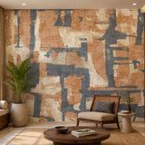 Earthbound Abstract (Rust) Abstract wallpaper design view 2 | MWA-LWZ-359