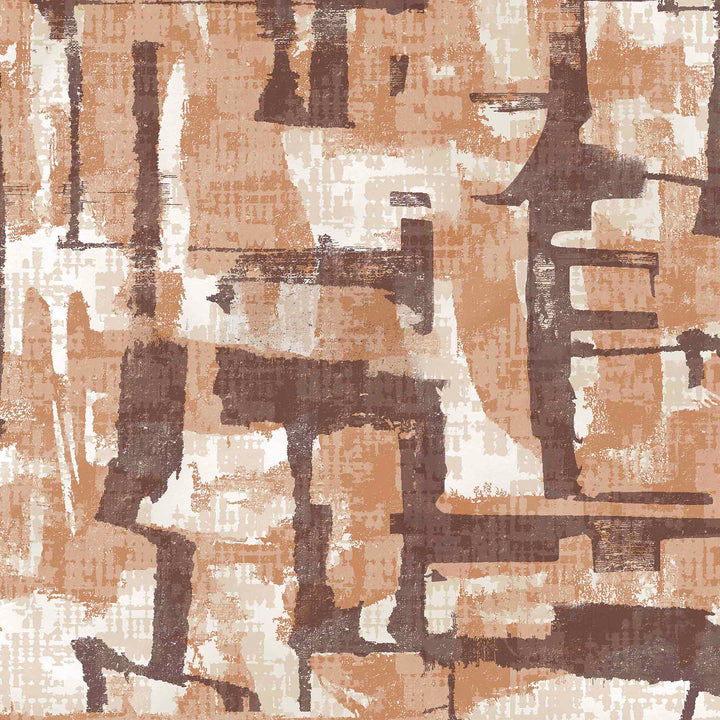 Earthbound Abstract (Copper) Abstract wallpaper for living room & office interiors | MWA-LWZ-358