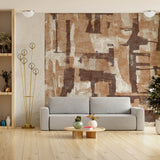 Earthbound Abstract (Copper) Abstract wallpaper design view 2 | MWA-LWZ-358