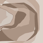 Echoed Layers (Taupe) Abstract wallpaper design view 2 | MWA-LWZ-355