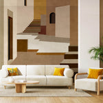 Pathway to Light (Brown) Architecture wallpaper design view 2 | MWA-LWZ-353