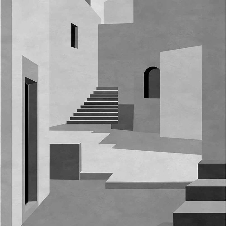 Pathway to Light (Grey) Architecture wallpaper for hotel lobby & lounge interiors | MWA-LWZ-352