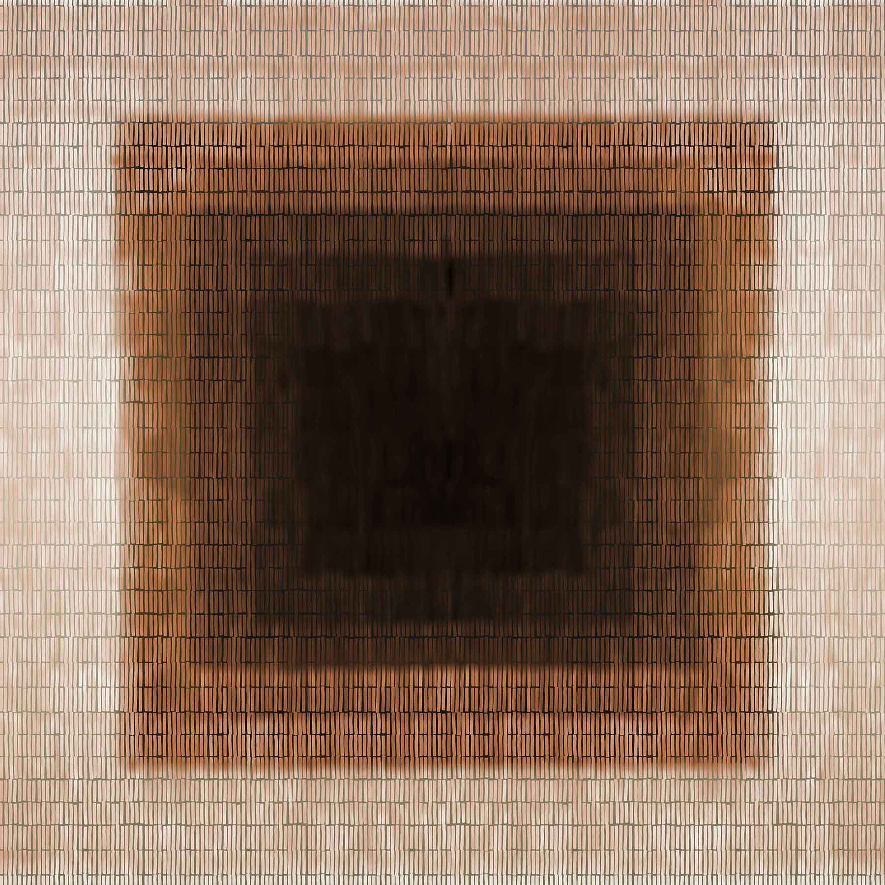 Shadow Grid (Copper) Abstract wallpaper for living room & office interiors | MWA-LWZ-349