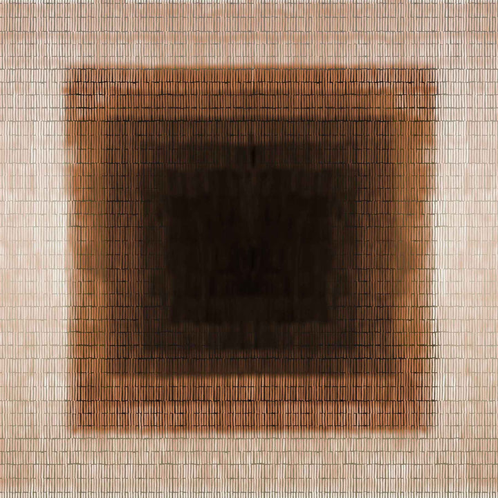 Shadow Grid (Copper) Abstract wallpaper for living room & office interiors | MWA-LWZ-349