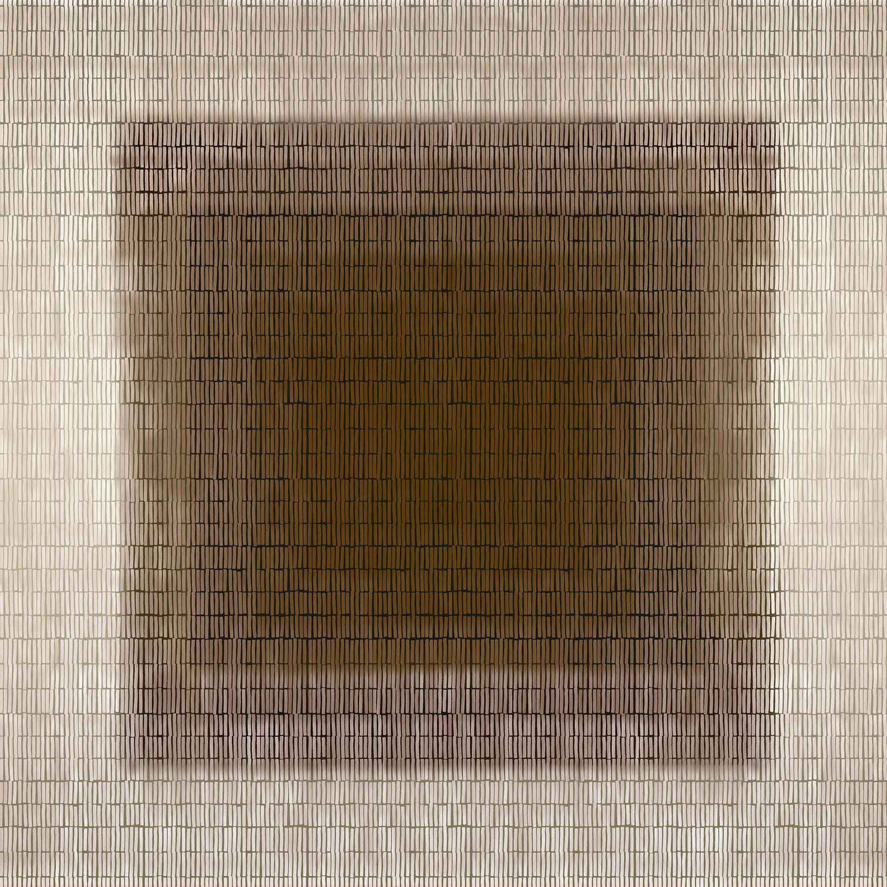Shadow Grid (Bronze) Abstract wallpaper for living room & office interiors | MWA-LWZ-348