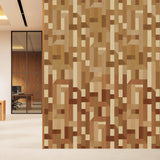 Timber Mosaic (Wood) Abstract wallpaper design view 2 | MWA-LWZ-345