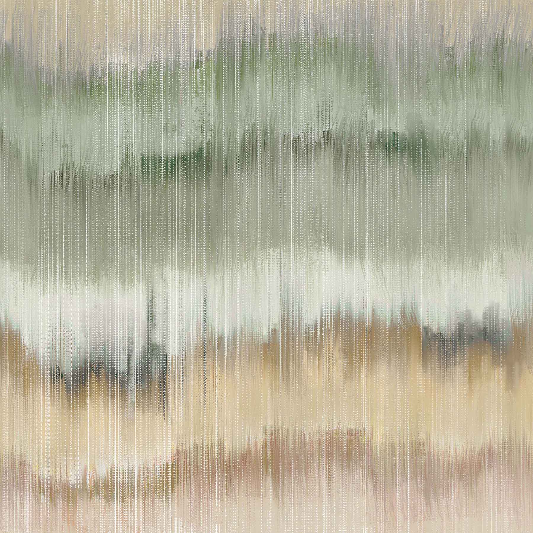 Golden Veil (Sage) Abstract wallpaper for living room & office interiors | MWA-LWZ-341
