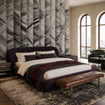 Monochrome Motion (Grey) Abstract wallpaper design view 2 | MWA-LWZ-339