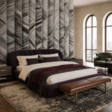 Monochrome Motion (Grey) Abstract wallpaper design view 2 | MWA-LWZ-339