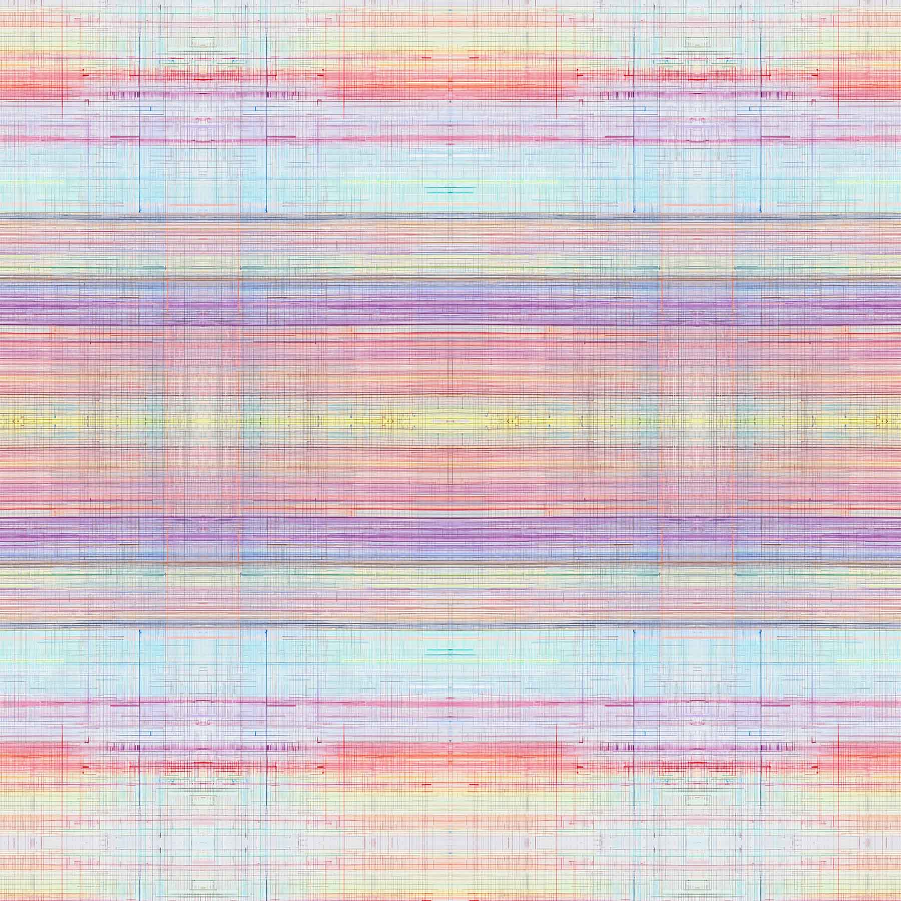 Gridlines (Coral) Abstract wallpaper for living room & office interiors | MWA-LWZ-335