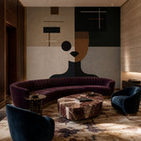 The Modernist (Multicolor) Figurative wallpaper design view 2 | MWA-LWZ-334