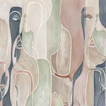 Contours of thought (Multicolor) Figurative wallpaper for living room & creative studio interiors | MWA-LWZ-329