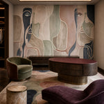 Contours of thought (Multicolor) Figurative wallpaper design view 2 | MWA-LWZ-329