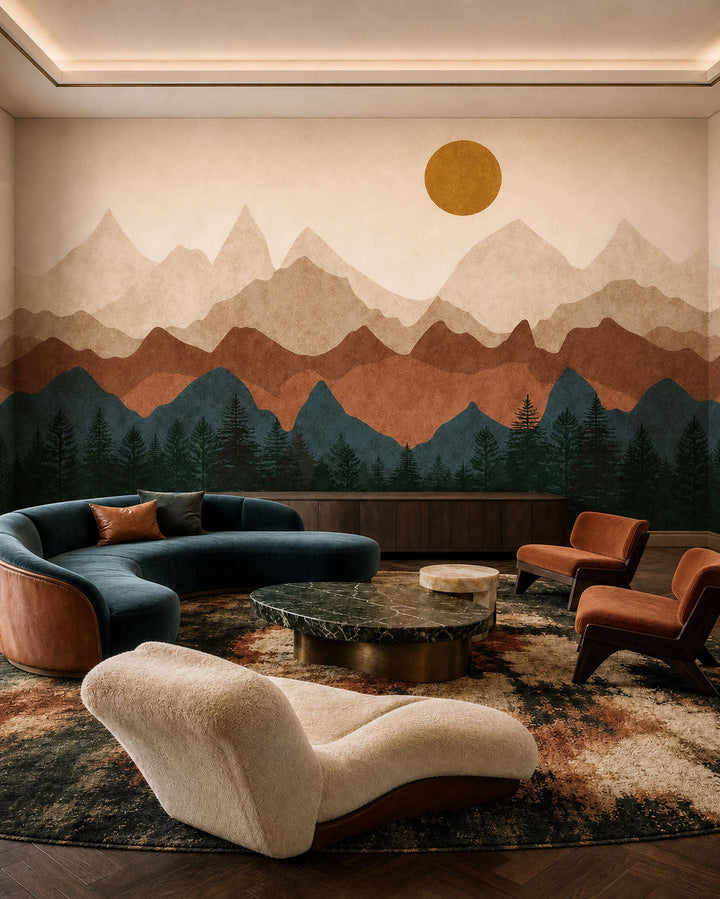 Eternal Horizons (Tan) Landscape wallpaper design view 2 | MWA-LWZ-328