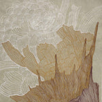 Echoes of the Earth (Tan) Abstract wallpaper for living room & bedroom interiors | MWA-LWZ-327