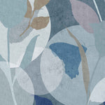 Whispering Wings (Blue) Botanical wallpaper for living room & dining room interiors | MWA-LWZ-323