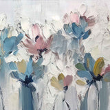Whispers in Bloom (White) Botanical wallpaper for living room & bedroom interiors | MWA-LWZ-322