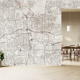 Urban Veins (Black and White) Urban wallpaper design view 2 | MWA-LWZ-317