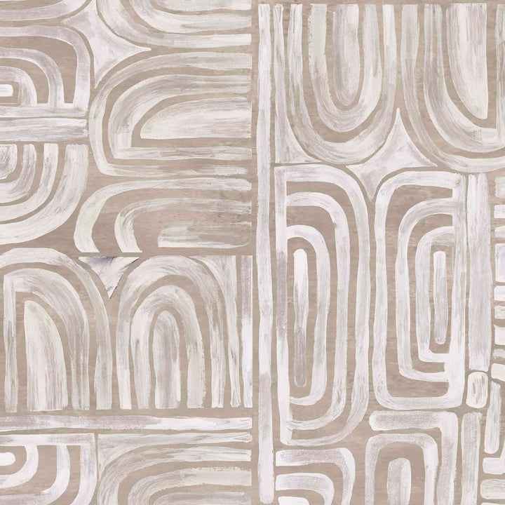 Clay Arches (Grey) Architecture wallpaper for hotel lobby & lounge interiors | MWA-LWZ-316