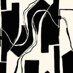 Architectural Flow (Black and White) Architecture wallpaper for living room & foyer interiors | MWA-LWZ-307