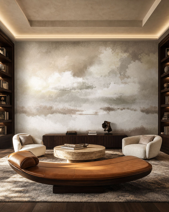 Whispers of the Sky (Beige) Landscape wallpaper design view 2 | MWA-LWZ-311
