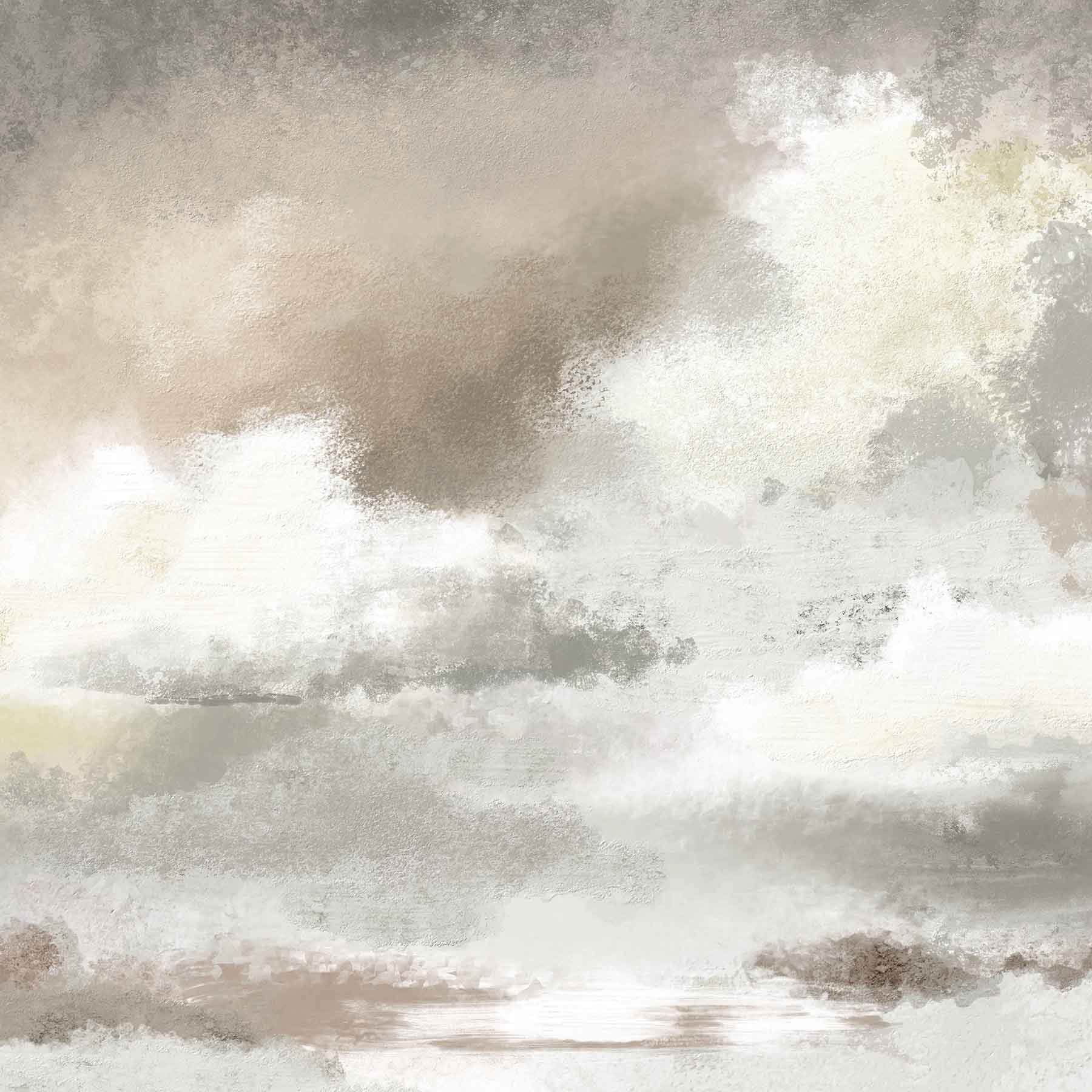 Whispers of the Sky (Beige) Landscape wallpaper for living room & hospitality interiors | MWA-LWZ-311