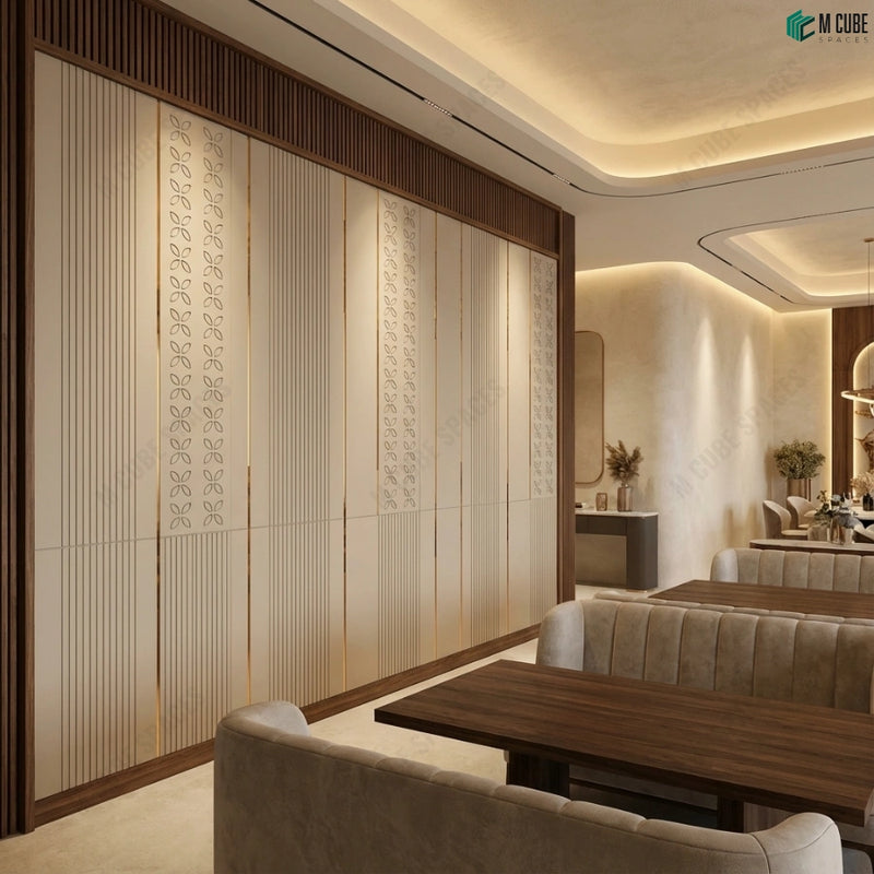 Premium Dining Space with Ceramic Luxe Feature Wall