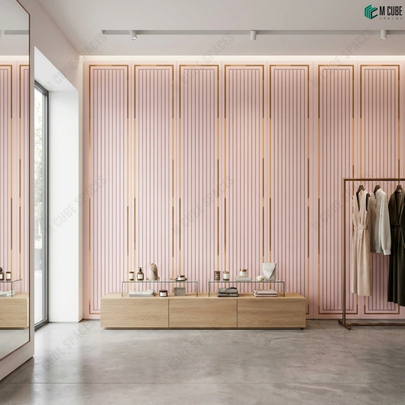Boutique Retail Display with Ceramic Luxe Feature Wall