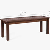 Alfresco Outdoor Dining Table With 4 Arm Chairs And Bench