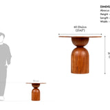 Abacus Wooden Side Table