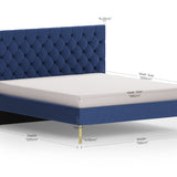 June Upholstered King Non Storage Bed