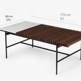 Covent Garden Outdoor Dining Table With 4 Chairs and Bench