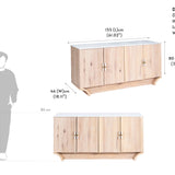 Dune Side Board with Marble Top