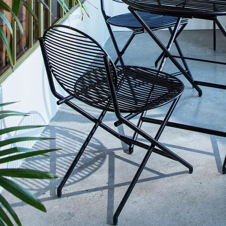 Patio Black Folding Chair