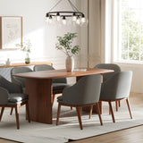 Anish Dining Table With 6 Wayane Chair With Arm