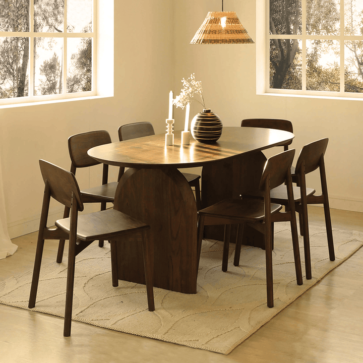 Emiko Dining Table with 6 Chairs