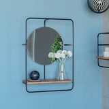 Jasper Mirror Wall Shelf