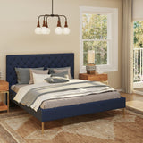 June Upholstered King Non Storage Bed