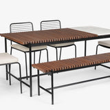 Covent Garden Outdoor Dining Table With 4 Chairs and Bench