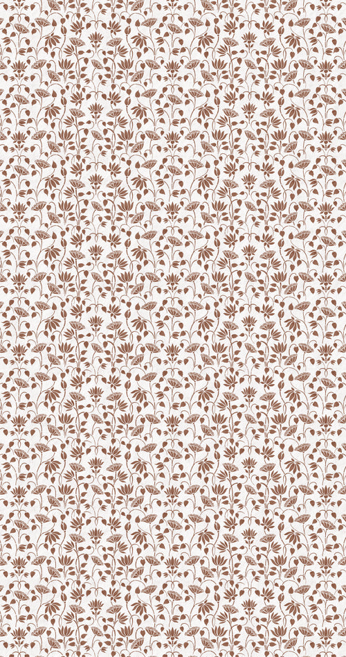 Patterned laminate with small floral design on a light background