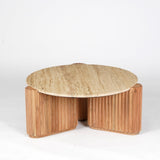 Kotaro Travertine Coffee Table