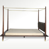 Navah Queen Size Teak Wood Canopy Bed