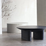 Ribbed Coffee Table Black