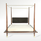 Navah Queen Size Teak Wood Canopy Bed